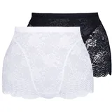 SASSA Functional Lace Panty 2 St. Schwarz/Weiß 100