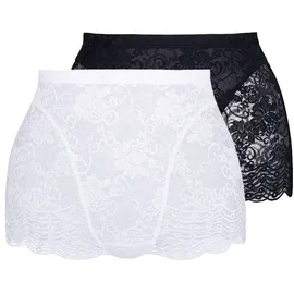 SASSA Functional Lace Panty 2 St. Schwarz/Weiß 100