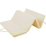 Gutekissen® Weichbodenmatte Gymnastikmatte Turnmatte Fitnessmatte Faltmatratze 4 EKO MAT (200x120x5, Creme)