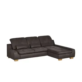 Lounge Collection Eckcouch Mikrofaser 2-Sitzer Grau