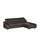 Lounge Collection Eckcouch Mikrofaser 2-Sitzer Grau