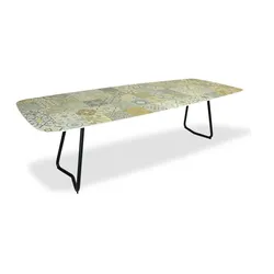 Tisch Jura - 260 x 100 cm Keramik travertin