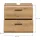 xonox.home Waschbeckenunterschrank Ice 75 x 35 x 35 cm Eiche Artisan