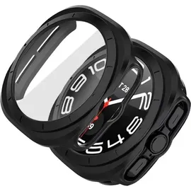 TECH-PROTECT Defense360 Hülle mit gehärtetem Glas Kompatibel mit Samsung Galaxy Watch Ultra 47 mm Schwarz