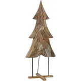 vidaXL Weihnachtsbaum mit Ständer 180 cm Braun