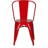 HJH Office Bistrostuhl Vantaggio Comfort Metall rot