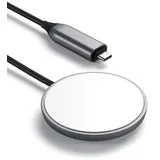 Satechi Magnetic Wireless Charging Cable space gray