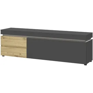 Die Möbelfundgrube Luci TV-Lowboard 180,5 cm eichefarben artisan/kosmos grau