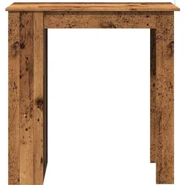 vidaXL Bartisch mit Regal 102 x 50 x 103,5 cm Braun
