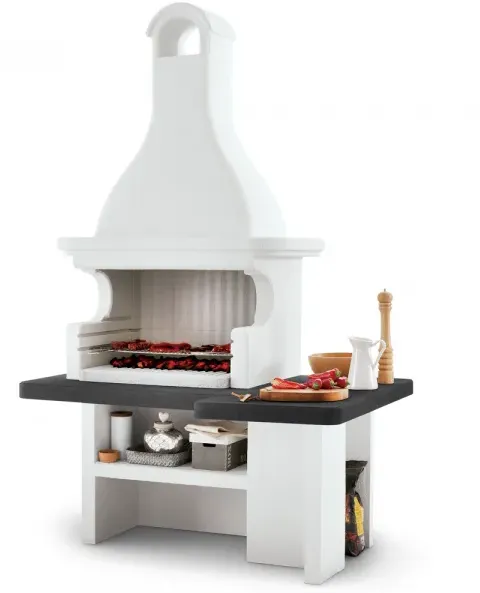 Palazzetti Mauritius - Grillkamin aus Beton - Grillfläche 76x40 cm