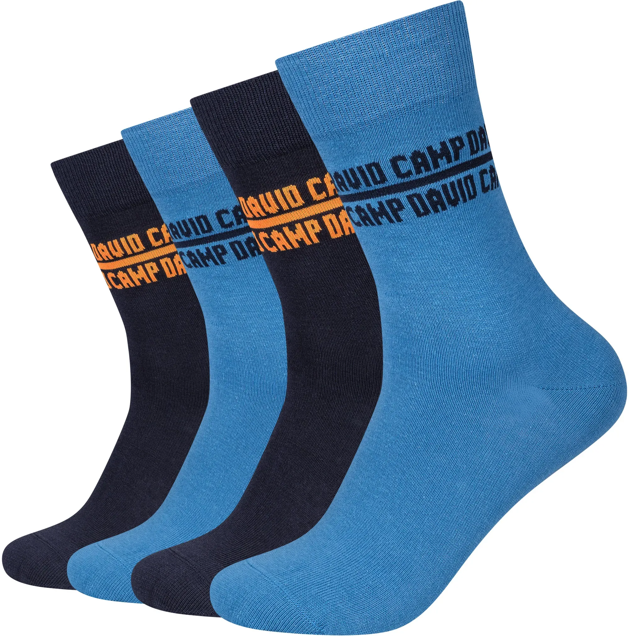 Socken CAMP DAVID "casual", Herren, Gr. 43-46, paris blau, Baumwollmischung, Socken Socken, mit elastischem Bund