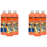 Drano Power Gel Rohrfrei Abflussreiniger, Rohrreiniger, Für Küche und Bad, Entfernt Verstopfungen, 1 L (6er Pack)