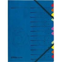 Herlitz Ordnungsmappe Register 1-12/A-Z blau