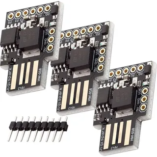 AZDelivery 3 x Digispark Rev.3 Kickstarter mit ATTiny85 und USB kompatibel mit Arduino inklusive E-Book!