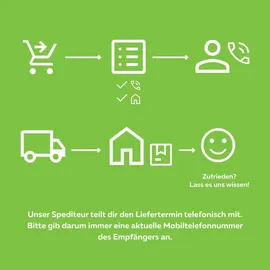 GAH Alberts Maschendrahtzaun Set 1,5 x 25 m anthrazit