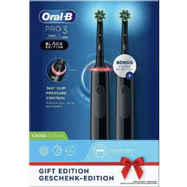 Oral-B Pro 3 3900 + 2. Handstück Black Edition