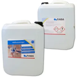 FABA Chemie Abflussfrei, hochwirksamer Rohrreiniger, 10 Liter