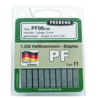 Prebena Heftklammern im Blister verzinkt