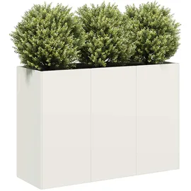 vidaXL Pflanzkübel 80 x 40 x 80 cm Weiß