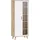 Forte Vitrine Vankka 84,7 x 42 x 201,5 cm Beige/Weiß