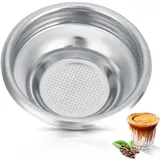 58 mm Edelstahl-Kaffeefilter, retikulierte wiederverwendbare Kaffeekorbfilter für die Kaffeemaschine im Home Office