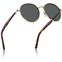 luxuskollektion Vintage Runde Damen Sonnenbrille Polarisiert UV-Schutz mit Etui und