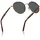 luxuskollektion Vintage Runde Damen Sonnenbrille Polarisiert UV-Schutz mit Etui und