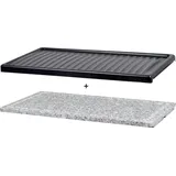 Syntrox Platten-Set für Raclette Sitten 2er Steinplatte
