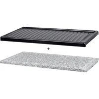 Syntrox Platten-Set für Raclette Sitten 2er Steinplatte
