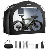 Vevor Fahrradzelt, für 3 bis 4 Fahrräder, Fahrradgarage mit belüftetem Fenster, 203x122x169 cm