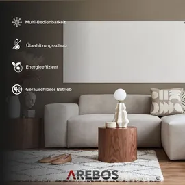 Arebos Infrarotheizung Infrarot Wandheizung Heizung Heizkörper Thermostat WIFI 700 W - Weiß