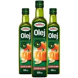 3x Kürbiskernöl 500ml kaltgepresst Kürbiskerne reines Öl Natürlich Premium