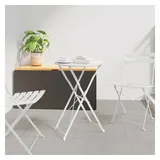 vidaXL Bistrotisch Ø 50 x 71 cm Weiß
