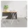 vidaXL Bistrotisch Ø 50 x 71 cm Weiß