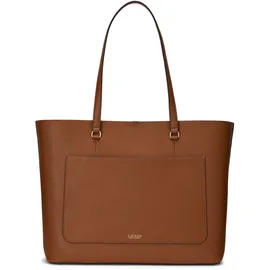 Ralph Lauren Karly Large Shopper Leder Brown/Gold