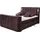 ed exciting design Dallas Boxspringbett 180x200 cm , inkl. Topper, LED-Beleuchtung, motorisierter TV-Halterung lila