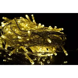 Nipach LED-Lichterkette 10 m warmweiß transparentes Kabel