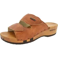 woody Damen Melanie Clog Pantolette, Safor Braun, 38 EU