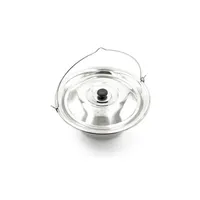 su-deco Gulaschkessel 13 Liter Edelstahl Silber