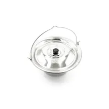 su-deco Gulaschkessel 13 Liter Edelstahl Silber