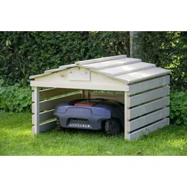 Dobar Mährobotergarage mit abnehmbarem Dach natur