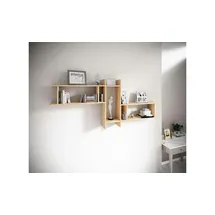 VCM Sirola Maxi Wandregal 188 x 80 x 19,7 cm Braun