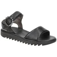 Paul Green Sandale schwarz Strassschmuck 6006 für Damen, schwarz,