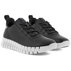 ECCO Sneaker Gruuv Lea (weiches Nappaleder) schwarz Damen