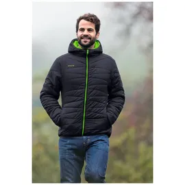 Erima Herren Basic Stepp- Jacke (9060702), dunkelgrau/green gecko, M