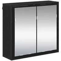 VidaXL Badezimmer-Spiegelschrank Schwarze Eiche 65 x 20 x 60