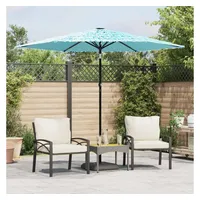 VidaXL Sonnenschirm mit Stahlmast Blau 268x268x226 cm
