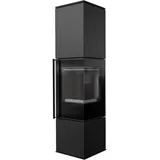 Kaminofen kratki REN L Holzofen high 1,76 m schwarz 7 kW Seitenscheibe rechts A1