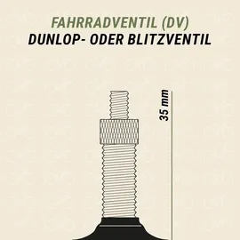 Prophete Schlauch 0178 16 Zoll Dunlopventil