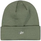 Alpha Industries Skimütze ALPHA INDUSTRIES "Metal Logo Beanie", Herren, Gr. onesize, sage, grün, Obermaterial: 100% Polyacryl, Mützen